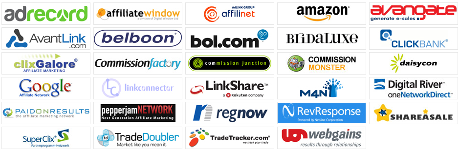 Affiliate networks available with Datafeedr